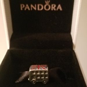 PANDORA Union Jack Bus Charm- London Double Decker